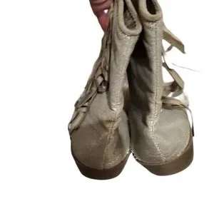 Justice Shoes Justice Fringe Booties Tan Sz Poshmark